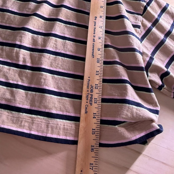 TNA Aritzia Cropped Long Sleeve Striped Tee - Picture 5 of 8